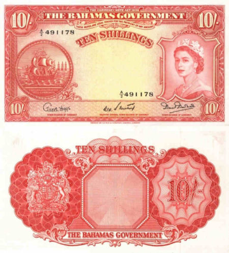 Bahamas - 10 shillings