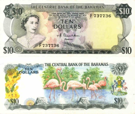 Bahamas - 10 dollars - 1974