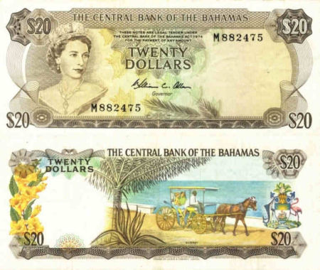 Bahamas - 20 dollars