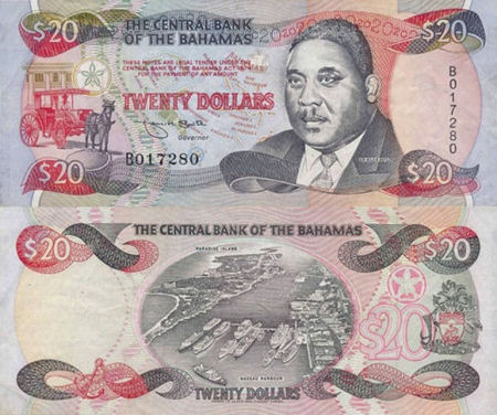 Bahamas - 20 dollars - 1974