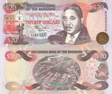 Bahamas - 20 dollars - 2000