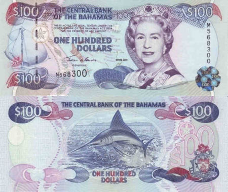 Bahamas - 100 dollars - 2000