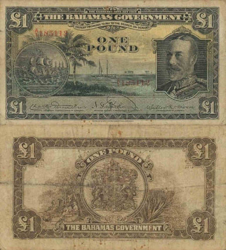 Bahamas - 1 pound - 1919