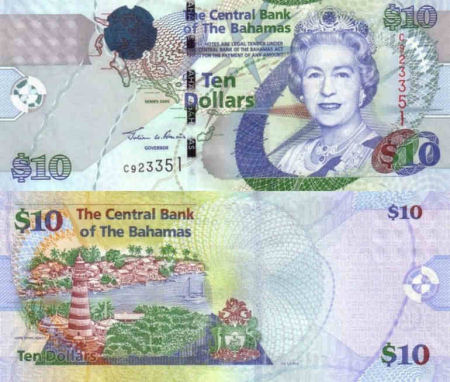 Bahamas - 10 dollars - 2005