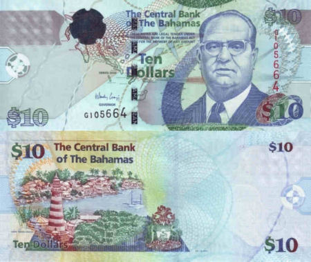 Bahamas - 10 dollars