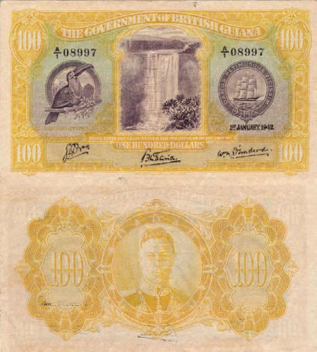 British Guiana - 100 dollars - 01.01.1942