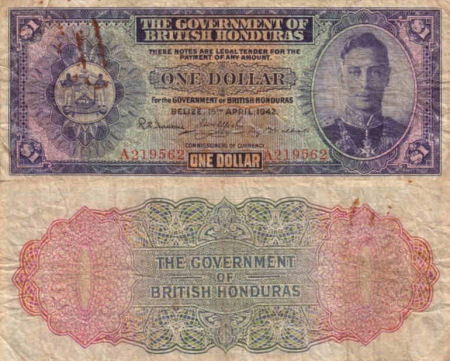 British Honduras - 1 dollar - 1939-1942