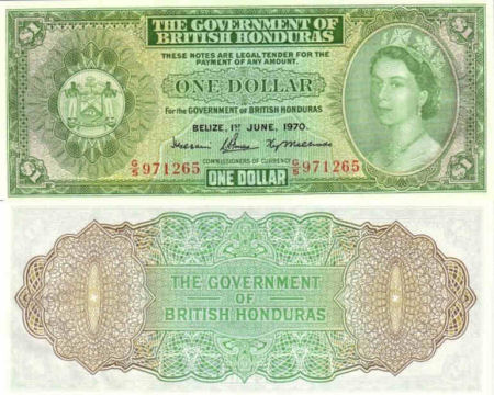 British Honduras - 1 dollar
