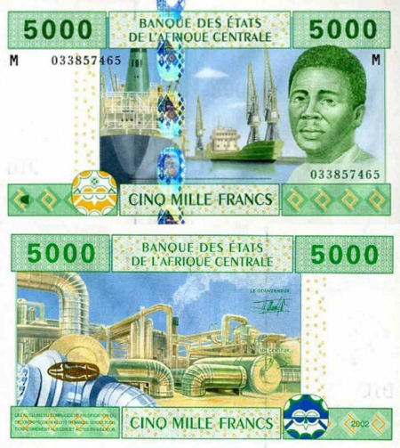 Central African States - 5,000 francs - 2002