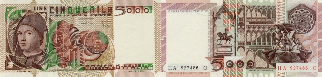 Italy - 5,000 lire - 1979-1983