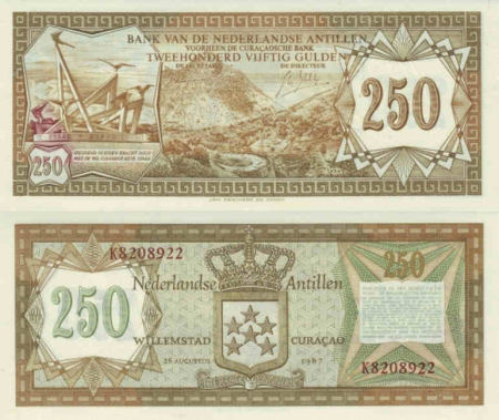 Netherlands Antilles - 250 gulden - 28.08.1967