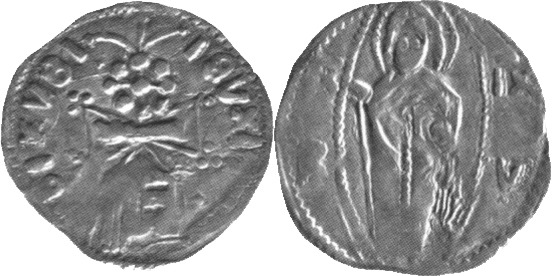 Serbia - 1 dinar - ND(1355-1371) ǀ Emperor Stefan Uros V