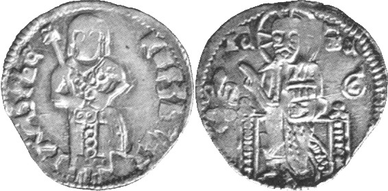 Serbia - 1 dinar - ND(1371-1389) ǀ Prince Lazar Pribicevic Hrebeljanovic - Stefan Lazar