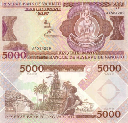 Vanuatu - 5,000 vatu - 2005-2006