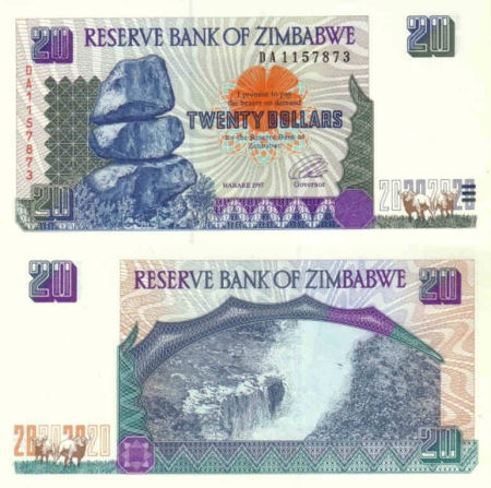 Zimbabwe - 20 dollars